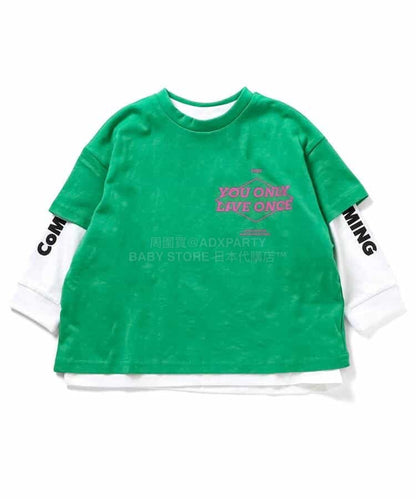 日本童裝 BREEZE 兩件上衣層疊套裝 90-150cm 男童款/女童款 夏季 TOPS