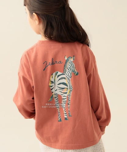 日本童裝 BEAMS mini 動物patpat印花長袖T恤 90-140cm 男童款/女童款 秋冬季 TOPS