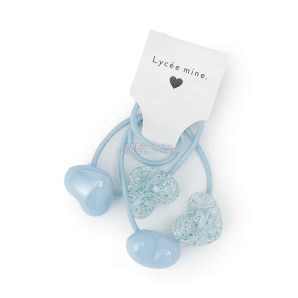 日本直送 Lycee mine 閃光心型髮圈兩件裝 手飾/髮飾系列