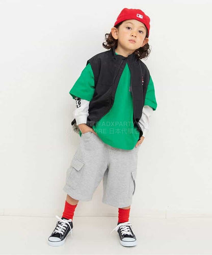 日本童裝 BREEZE 兩件上衣層疊套裝 90-150cm 男童款/女童款 夏季 TOPS