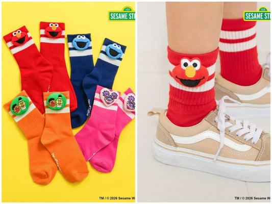 日本直送 BREEZE x SESAME STREET 襪一對 13-21cm 襪系列