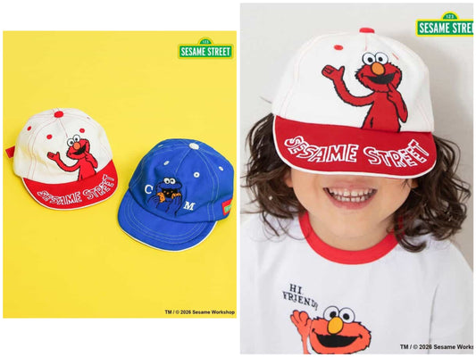 日本直送 BREEZE x SESAME STREET 防UV Cap帽 48-58cm 帽系列