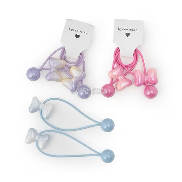 日本直送 Lycee mine 漸層蝴蝶結髮圈兩件裝 手飾/髮飾系列