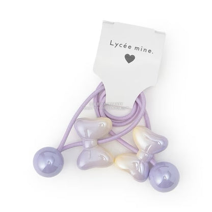 日本直送 Lycee mine 漸層蝴蝶結髮圈兩件裝 手飾/髮飾系列