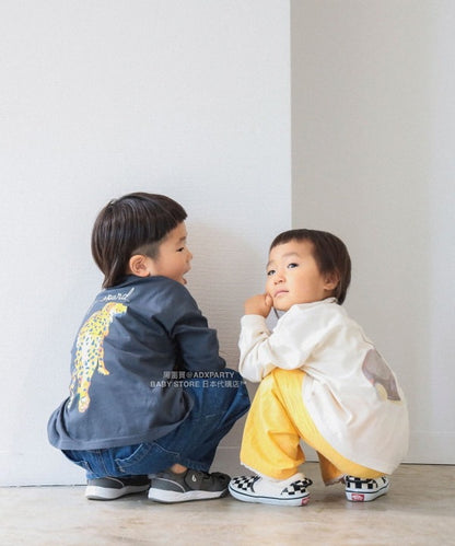 日本童裝 BEAMS mini 動物patpat印花長袖T恤 90-140cm 男童款/女童款 秋冬季 TOPS