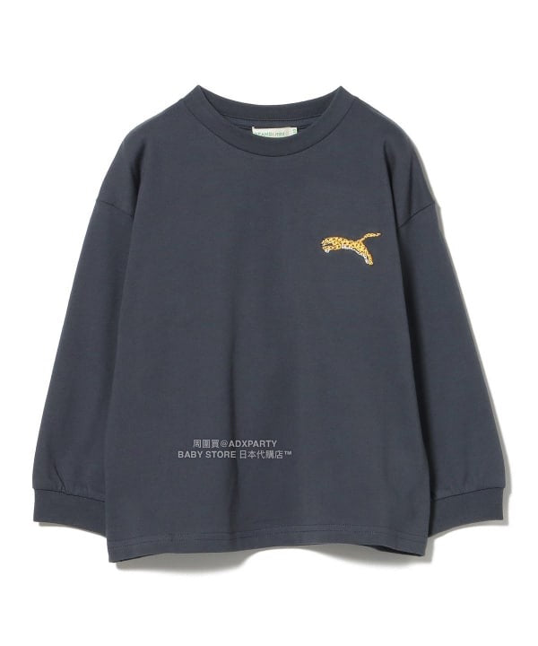 日本童裝 BEAMS mini 動物patpat印花長袖T恤 90-140cm 男童款/女童款 秋冬季 TOPS
