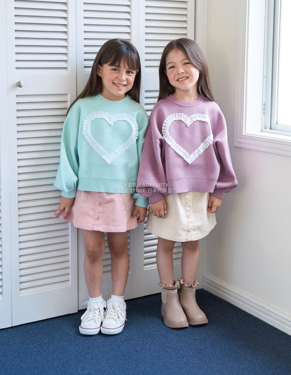 日本直送 Lycee mine 蕾絲短襪一對 15-19cm 襪系列