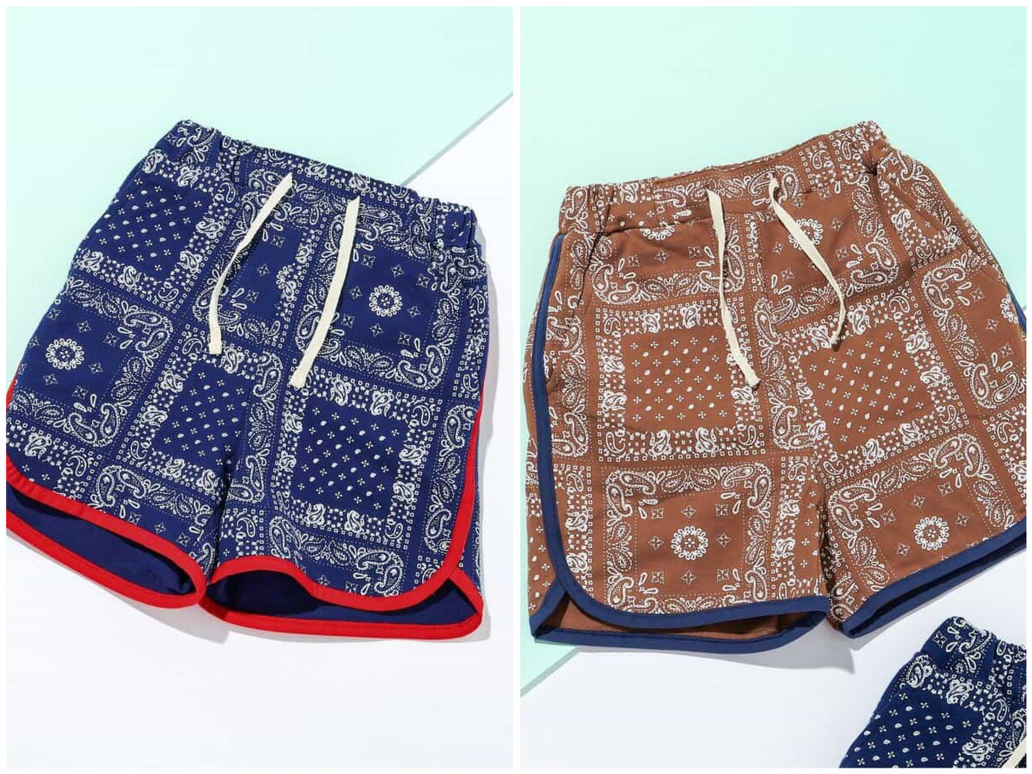 日本童裝 BREEZE 佩斯利花紋短褲 90-150cm 男童款 夏季 PANTS