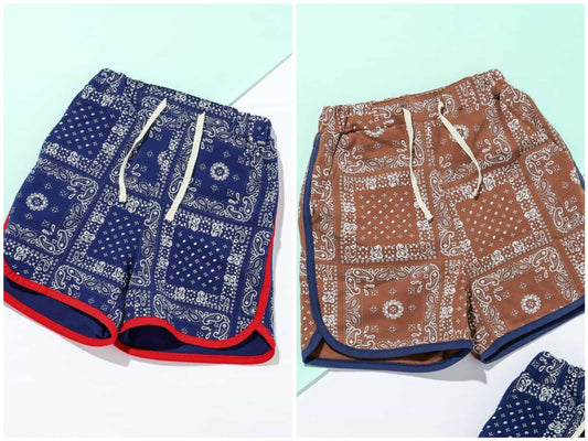 日本童裝 BREEZE 佩斯利花紋短褲 90-150cm 男童款 夏季 PANTS