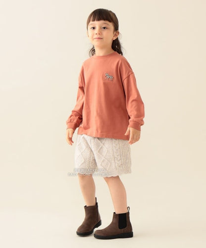 日本童裝 BEAMS mini 動物patpat印花長袖T恤 90-140cm 男童款/女童款 秋冬季 TOPS