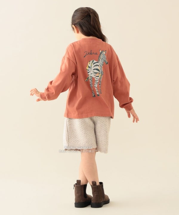 日本童裝 BEAMS mini 動物patpat印花長袖T恤 90-140cm 男童款/女童款 秋冬季 TOPS