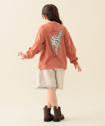 日本童裝 BEAMS mini 動物patpat印花長袖T恤 90-140cm 男童款/女童款 秋冬季 TOPS