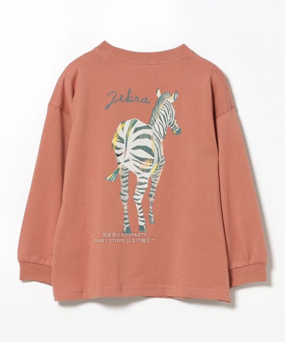 日本童裝 BEAMS mini 動物patpat印花長袖T恤 90-140cm 男童款/女童款 秋冬季 TOPS