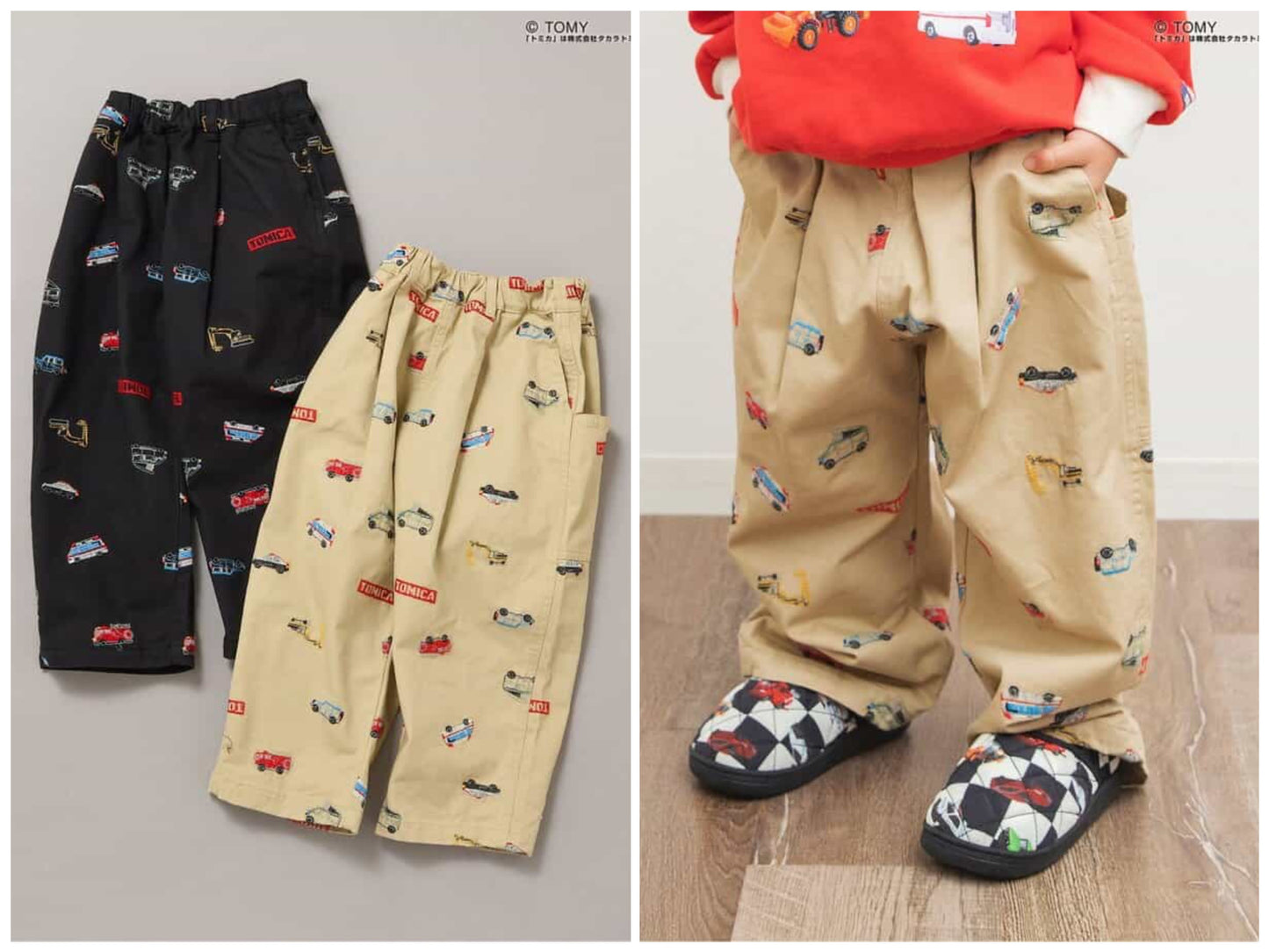 日本童裝 BREEZE x TOMICA 休閒長褲 80-130cm 男童款 冬季 PANTS