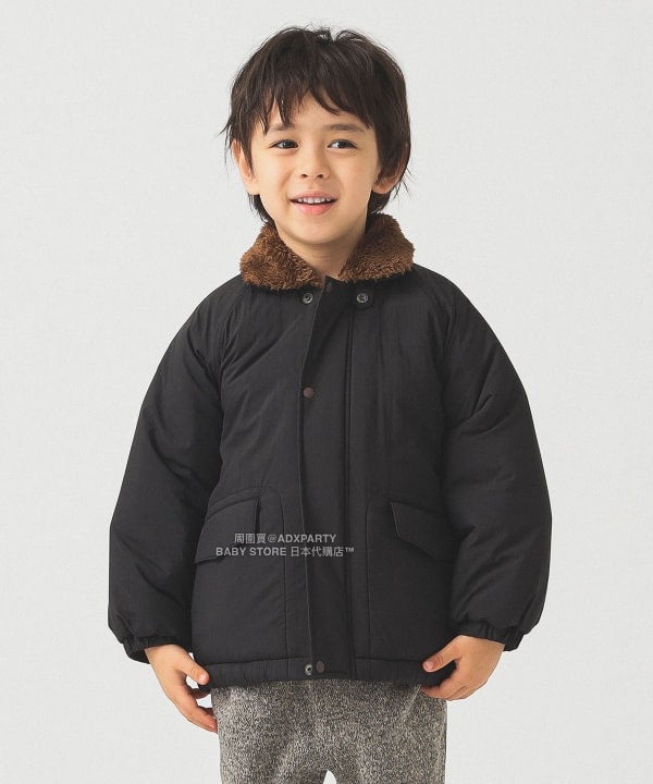 日本童裝 B:MING by BEAMS 毛毛領夾棉外套 100-150cm 男童款/女童款 秋冬季 (適合香港平均溫度、寒冷天氣、溫度低天氣）OUTERWEAR