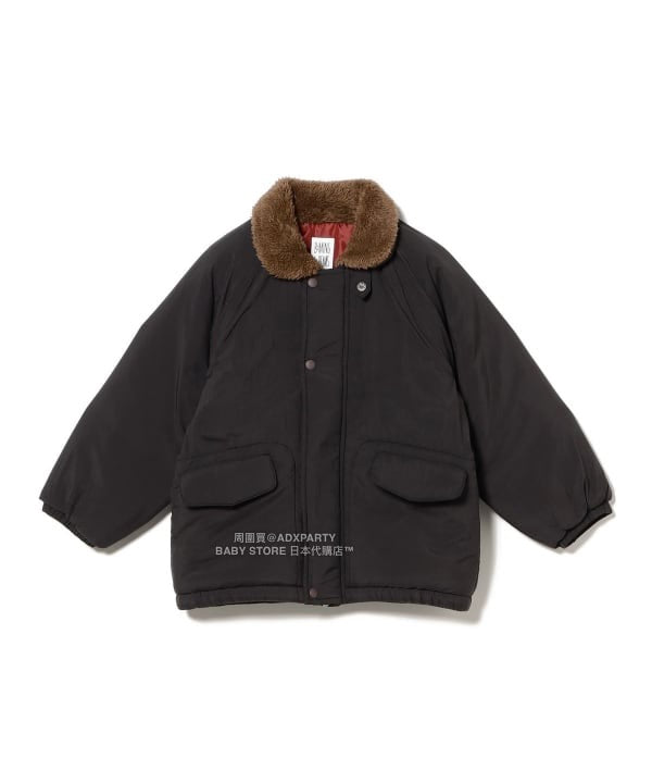 日本童裝 B:MING by BEAMS 毛毛領夾棉外套 100-150cm 男童款/女童款 秋冬季 (適合香港平均溫度、寒冷天氣、溫度低天氣）OUTERWEAR