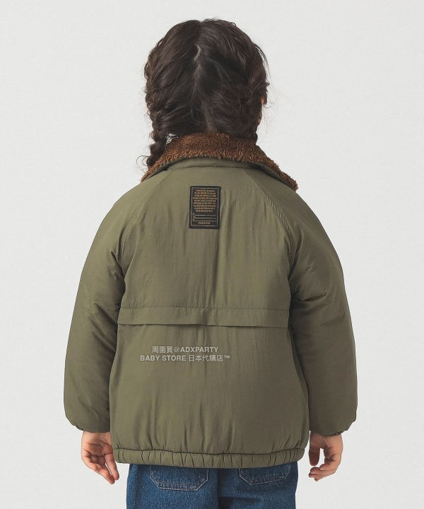 日本童裝 B:MING by BEAMS 毛毛領夾棉外套 100-150cm 男童款/女童款 秋冬季 (適合香港平均溫度、寒冷天氣、溫度低天氣）OUTERWEAR