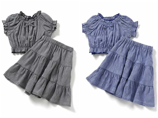 日本童裝 BREEZE 上衣半裙兩件套裝 80-140cm 女童款 夏季 TOPS SKIRTS