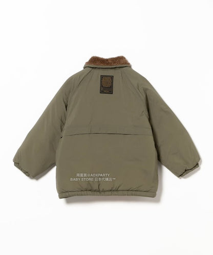 日本童裝 B:MING by BEAMS 毛毛領夾棉外套 100-150cm 男童款/女童款 秋冬季 (適合香港平均溫度、寒冷天氣、溫度低天氣）OUTERWEAR