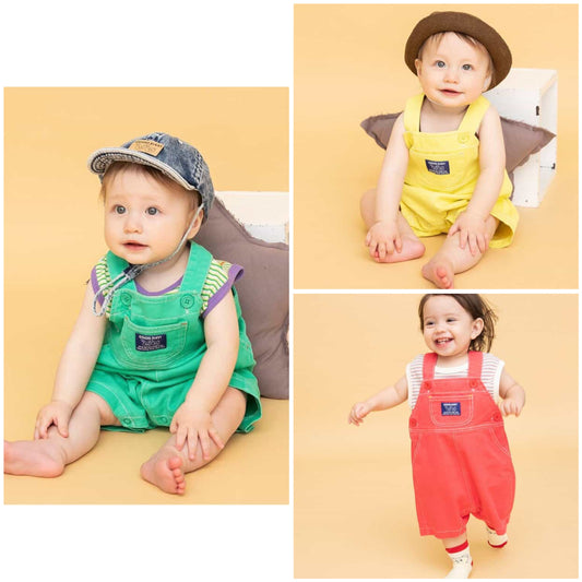 日本童裝 BREEZE 吊帶連體褲 70-80cm 男童款/女童款 初生嬰兒 夏季 Jumpsuit