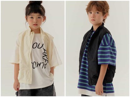 日本童裝 BREEZE 後口袋工裝背心外套 90-160cm 男童款/女童款 夏季 OUTERWEAR