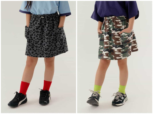 日本童裝 BREEZE 側袋拼接短裙 90-140cm 女童款 夏季 SKIRTS