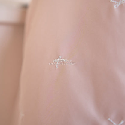 日本童裝 Ly# mine 刺繡無領夾棉抓毛外套 100-150cm 女童款 冬季 (適合初秋、香港平均溫度、寒冷天氣）OUTERWEAR 