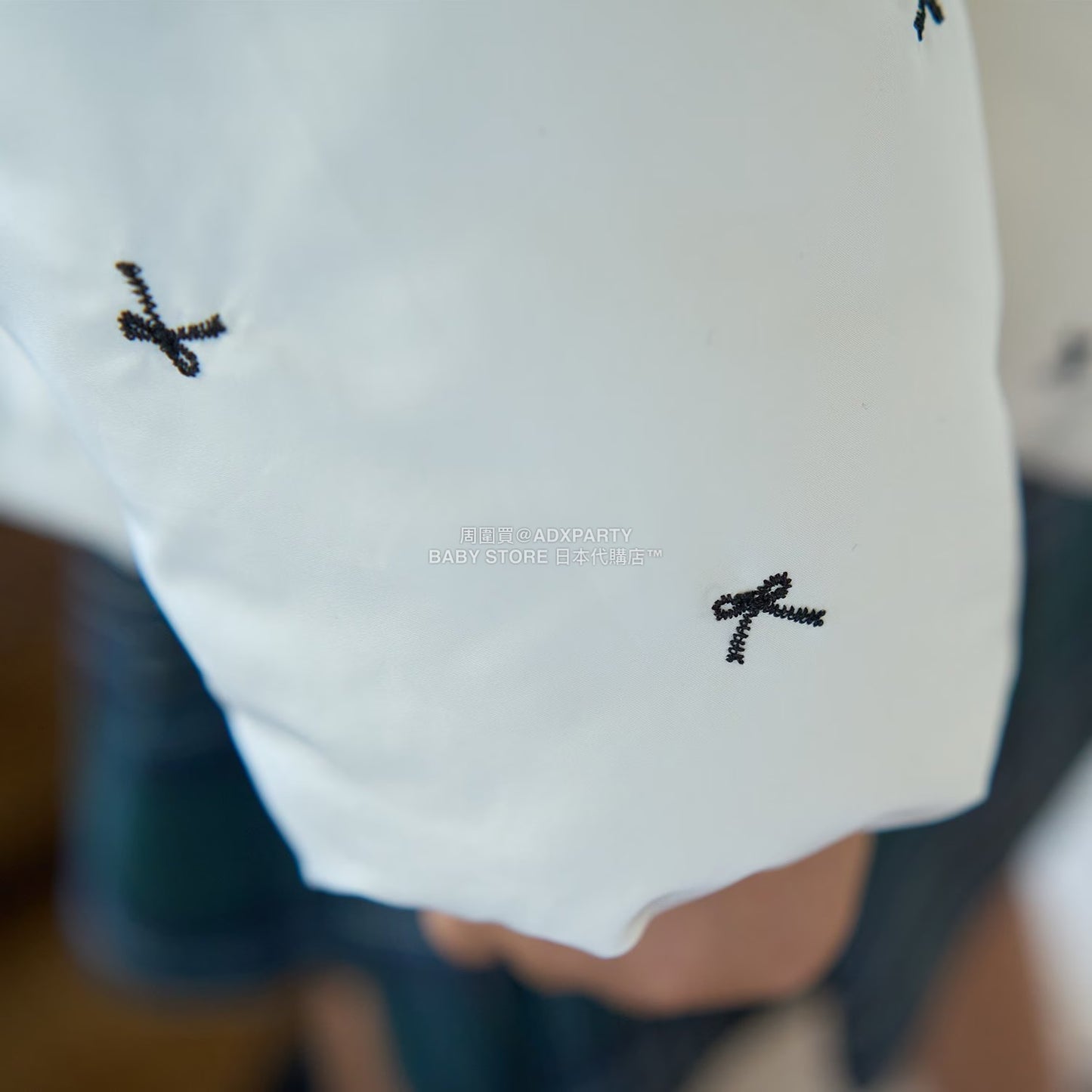 日本童裝 Ly# mine 刺繡無領夾棉抓毛外套 100-150cm 女童款 冬季 (適合初秋、香港平均溫度、寒冷天氣）OUTERWEAR 