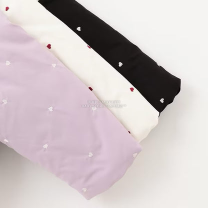 日本童裝 Ly# mine 刺繡無領夾棉抓毛外套 100-150cm 女童款 冬季 (適合初秋、香港平均溫度、寒冷天氣）OUTERWEAR 