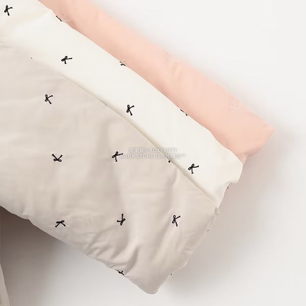 日本童裝 Ly# mine 刺繡無領夾棉抓毛外套 100-150cm 女童款 冬季 (適合初秋、香港平均溫度、寒冷天氣）OUTERWEAR 