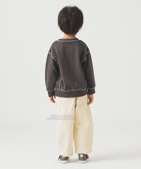 日本童裝 B:MING by BEAMS 配色縫線logo衛衣 100-140cm 男童款/女童款 秋冬季 TOPS