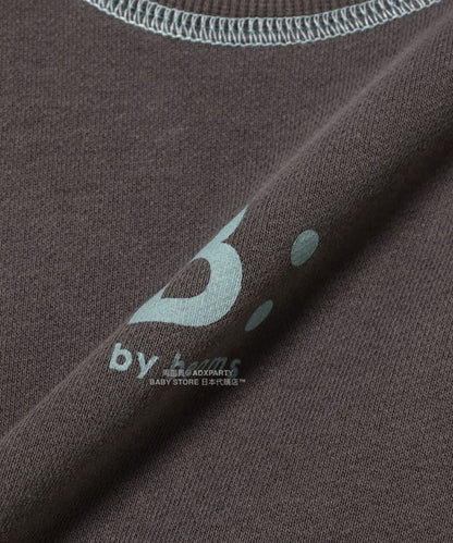 日本童裝 B:MING by BEAMS 配色縫線logo衛衣 100-140cm 男童款/女童款 秋冬季 TOPS