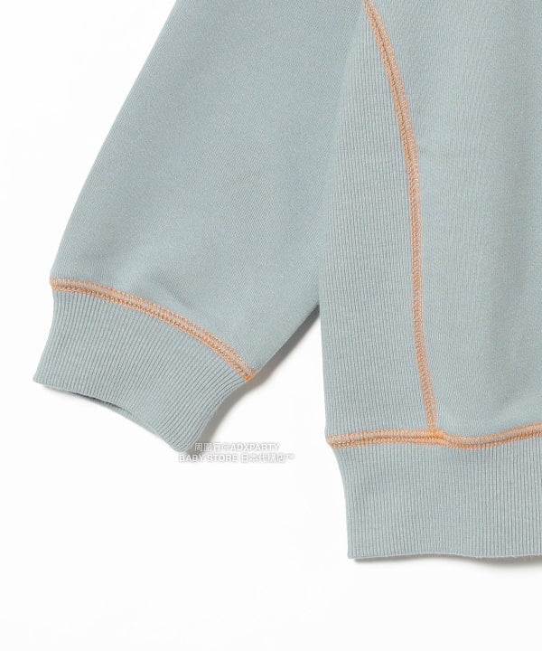 日本童裝 B:MING by BEAMS 配色縫線logo衛衣 100-140cm 男童款/女童款 秋冬季 TOPS