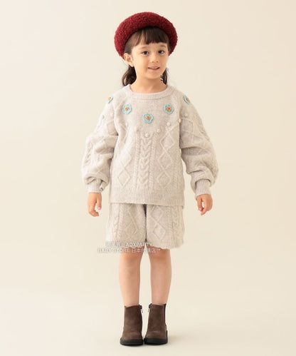 日本童裝 BEAMS mini 針織短褲 90-140cm 女童款 秋冬季 PANTS