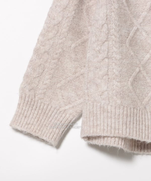 日本童裝 BEAMS mini 花卉針織毛衣 90-140cm 女童款 秋冬季 TOPS