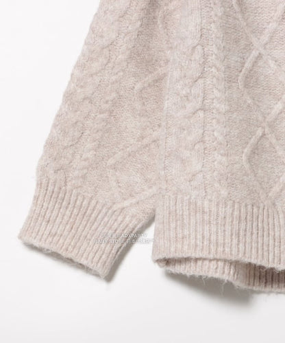 日本童裝 BEAMS mini 花卉針織毛衣 90-140cm 女童款 秋冬季 TOPS