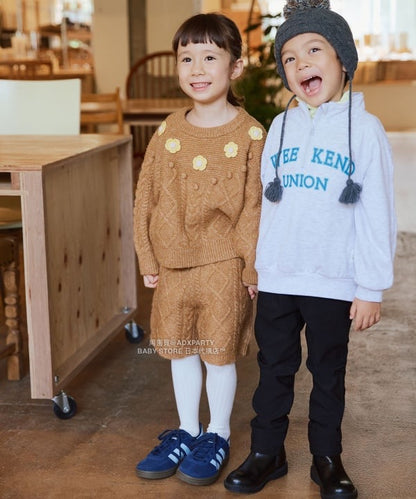 日本童裝 BEAMS mini 針織短褲 90-140cm 女童款 秋冬季 PANTS