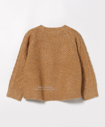 日本童裝 BEAMS mini 花卉針織毛衣 90-140cm 女童款 秋冬季 TOPS