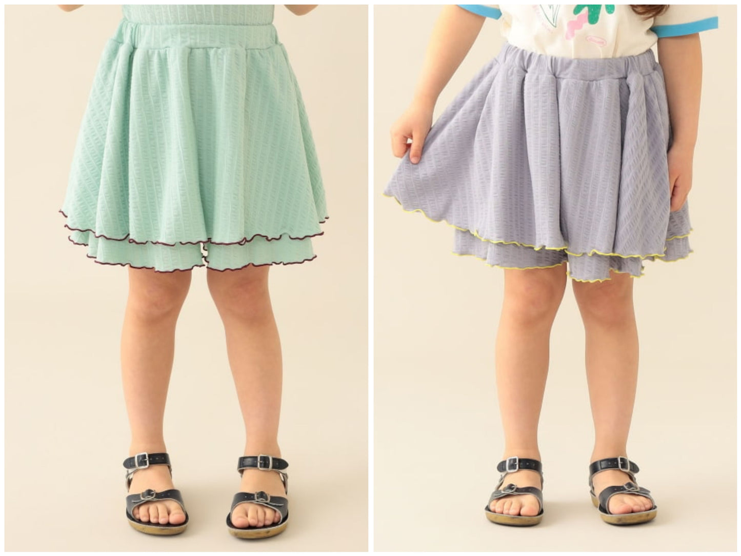 日本童裝 BEAMS mini 喇叭裙褲 90-140cm 女童款 夏季 PANTS