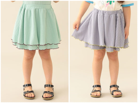 日本童裝 BEAMS mini 喇叭裙褲 90-140cm 女童款 夏季 PANTS