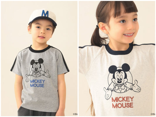 日本童裝 BEAMS mini x Disney MICKEY MOUSE上衣 90-140cm 女童款 夏季 TOPS