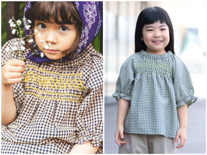 日本童裝 BEAMS mini 打纜上衣 90-140cm 女童款 夏季 TOPS