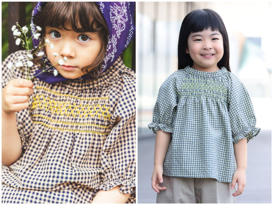 日本童裝 BEAMS mini 打纜上衣 90-140cm 女童款 夏季 TOPS