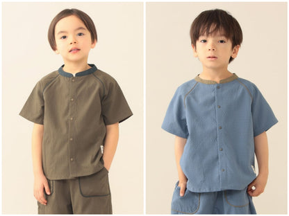 日本童裝 BE#AMS mini 水陸兩用 吸水速乾 襯衫 90-140cm 男童款 夏季 PANTS 夏日玩水泳衣特輯
