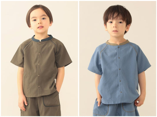 日本童裝 BE#AMS mini 水陸兩用 吸水速乾 襯衫 90-140cm 男童款 夏季 PANTS 夏日玩水泳衣特輯