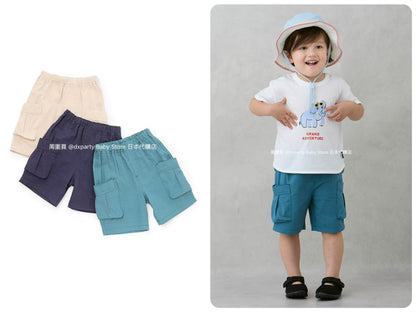 Japanese children's clothing pe#main work shorts 80-130cm boys' summer PANTS 