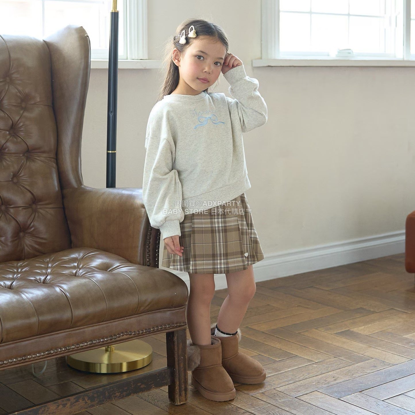 日本童裝 Ly# mine 百褶裙褲 100-150cm 女童款 冬季 PANTS