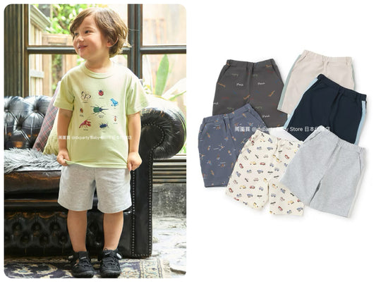 Japanese children's clothing pe#main casual shorts 80-130cm boys' summer PANTS 