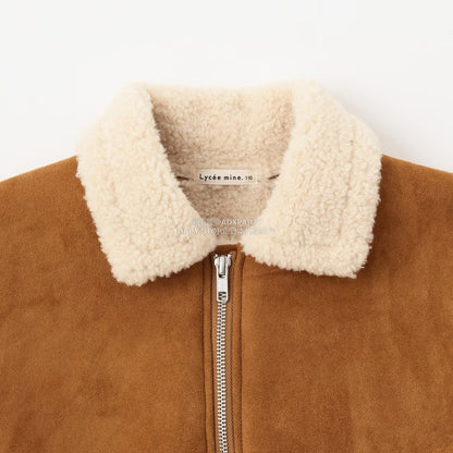 日本童裝 Ly# mine 仿羊毛大褸 100-150cm 女童款 冬季 (適合香港平均溫度、寒冷天氣雪）OUTERWEAR 