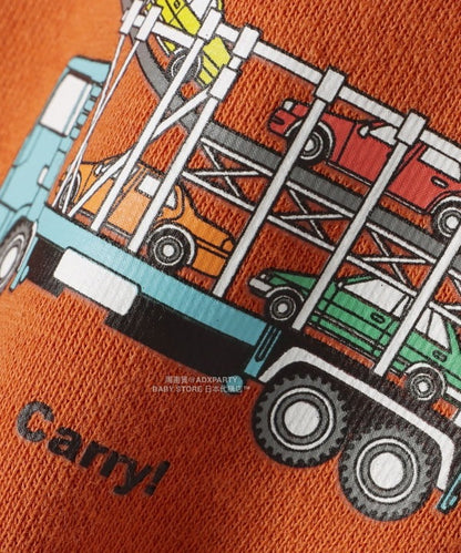 日本童裝 BEAMS mini 車車印花衛衣 90-130cm 男童款/女童款 秋冬季 TOPS